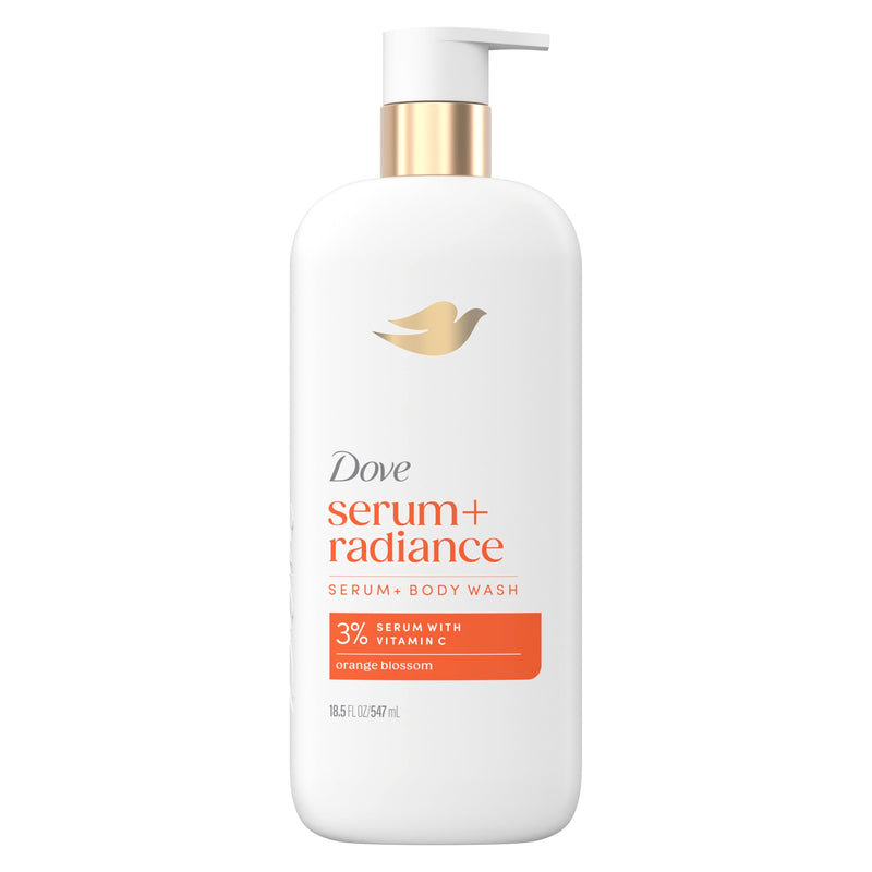 Dove Exfoliating Body Wash Glow Recharge Energizes & illuminates 18.5 oz | For everyday shower care, Helps illuminate and refine skin, With 3% brightening serum 18.5 Fl Oz (Pack of 1)