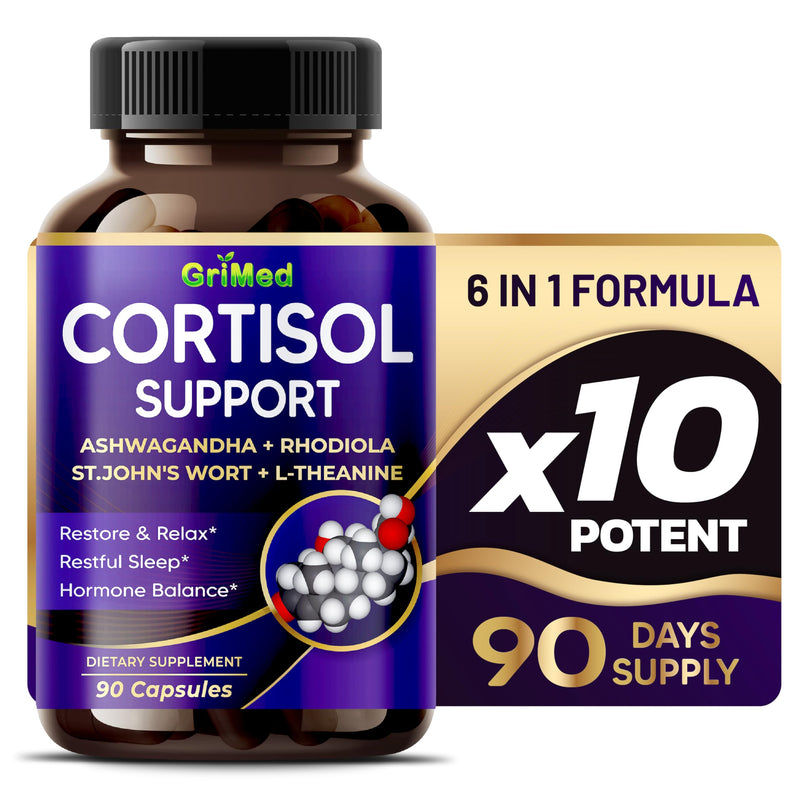 [Australia] - Ashwagandha Rhodiola 14,150mg - x 10 Power with St.John's Wort, L-Theanine - Restore & Relax, Restful Sleep - USA Made & Tested (90 Count (Pack of 1)) 90 count (pack of 1) 