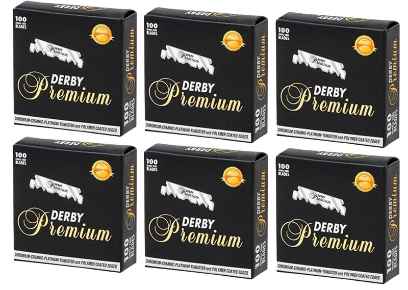 [Australia] - 600 "Derby Premium" Single Edge Razor Blades for straight razor 