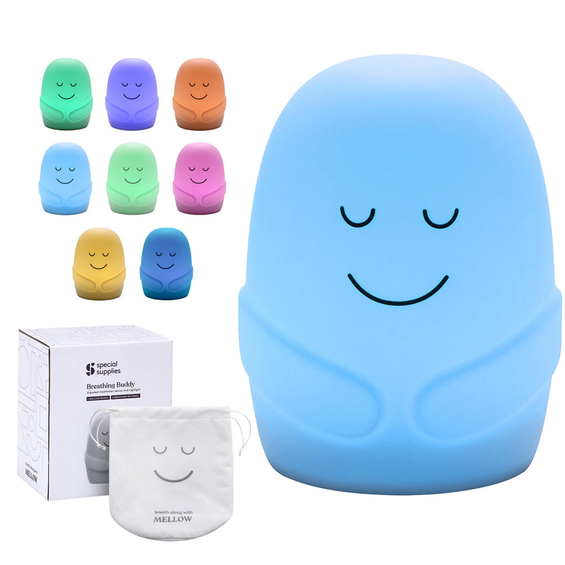 [Australia] - Special Supplies Mindfulness Guided Breathing Exercises, Nightlight Mode, Guided Daily Visual Relaxation and Restful Sleep for Kids or Adults, Color Changing Nightlight 