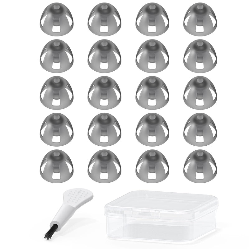 [Australia] - Resound Compatible Hearing Aid Domes Open Smokey Ear Tips Replacement 8mm (Medium 20pcs Pack) Medium 20pcs Pack 