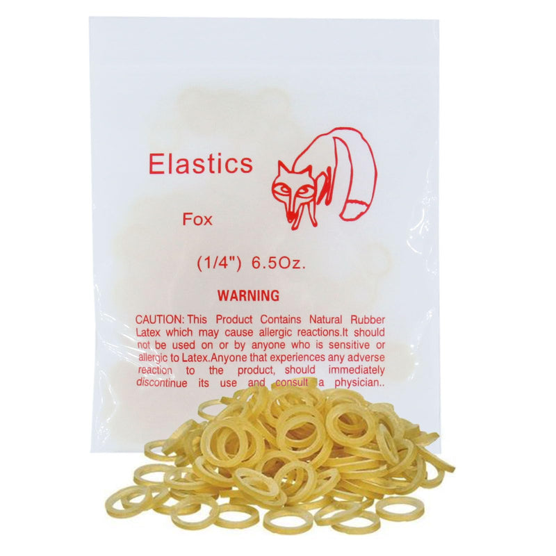 [Australia] - 100 pack Orthodontic Elastics Dental Rubber Bands Intraoral Elastic Bands Red Fox(Heavy, 6.5 Oz, 1/4'') 1/4'' Heavy, 6.5 Oz 