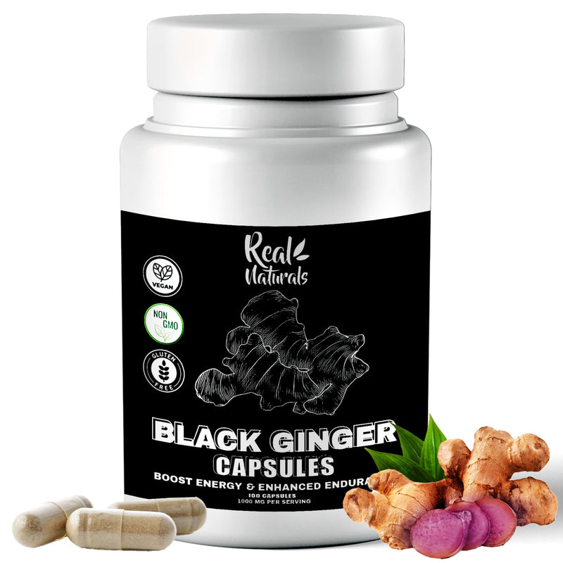 [Australia] - Black Ginger for men capsule 500 mg (100 capsules) Vegan kaempferia parviflora black ginger extract capsules for overall endurance and performance 
