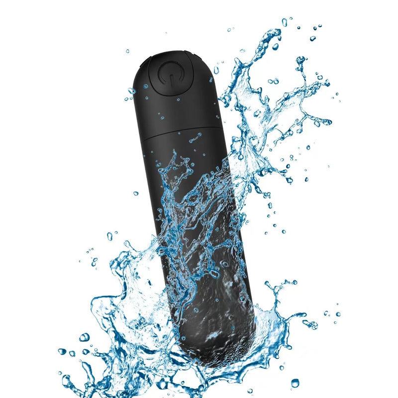 [Australia] - Mini Upgraded Rechargeable Handheld Waterproof Back Massager,Electric Portable Back Massager for Back Neck Shoulder Body,Black Black 