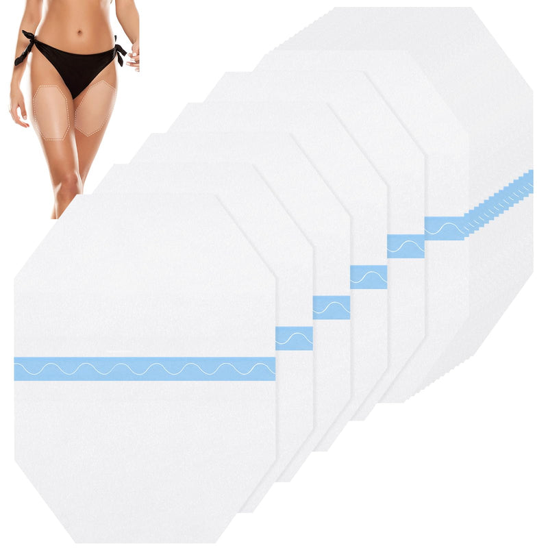 Timgle 50 Pcs Thigh Lift Tape Invisible Waterproof 8 x 6 in Sagging Loose Skin Lifting Cellulite Adhesive Transparent Body Octagon Tape for Women Leg Inner Thighs 8 x 6 Inch