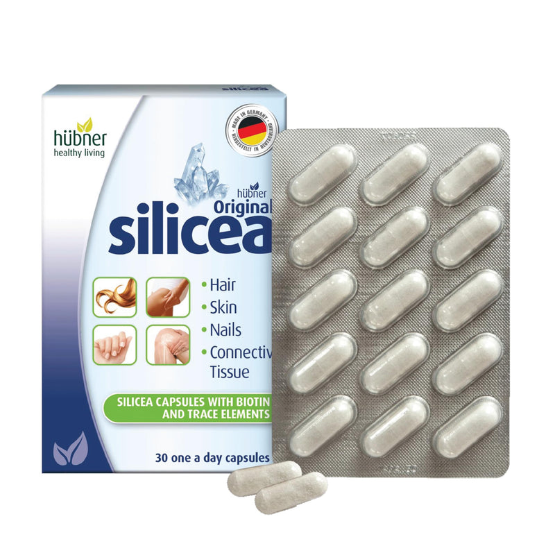 [Australia] - Hübner Original Silicea Gel One a Day Capsules for Hair, Skin, Nails, and Connective Tissue, Pure Colloidal Silica Gel Formula, No Additives or Preservatives, 30 Servings 30 Count (Pack of 1) 