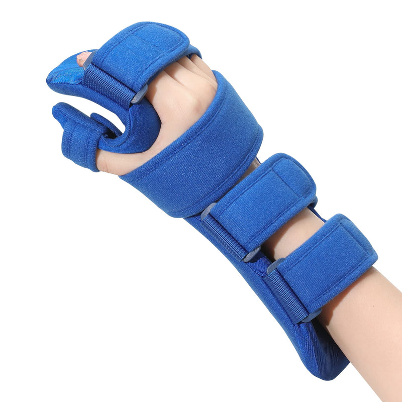 [Australia] - Fanwer Resting Hand Splint, Stroke Hand Therapy Equipment for Stroke Recovery Patients, Carpal Tunnel Syndrome, Arthritis, Tendinitis, Metacarpal Breaks Large Right 