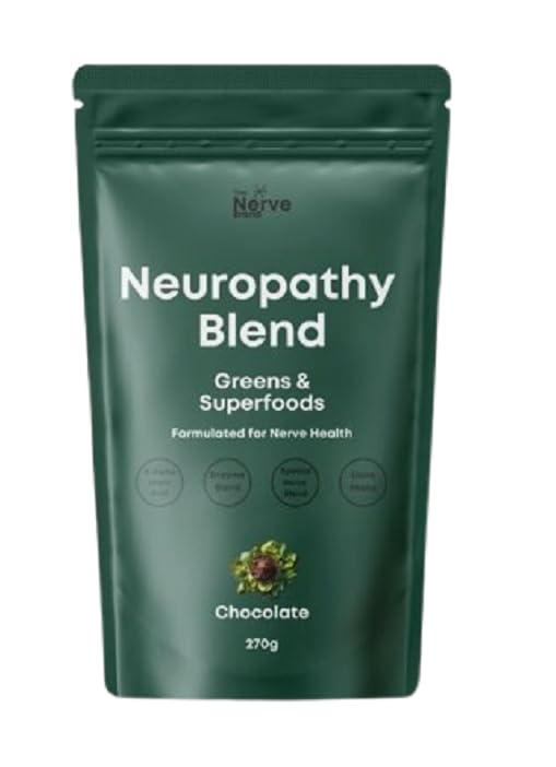 [Australia] - Neuropathy Superfood Blend Greens Powder for Peripheral Neuropathy with 600mg of R Alpha Lipoic Acid - Chocolate Flavor 