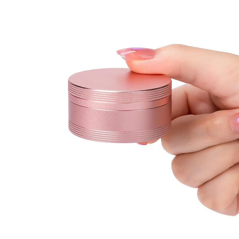 Portable Pill Box Metal Pill Case - Travel Pill Container for Pocket Purse | Single Waterproof Aluminium Alloy Round Daily Pill Organizer to Hold Vitamins, Fish Oil, Medicine Medium Size M