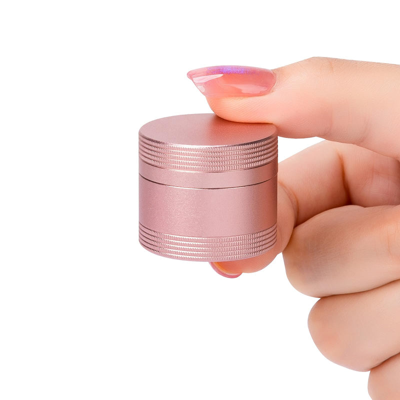 Small Pill Case Metal Pill Box - Portable Pill Container for Pocket Purse | Single Waterproof Pill Holder for Vitamins, Cod Liver Oil, Medicine, Daily Pill Organizer Pink S