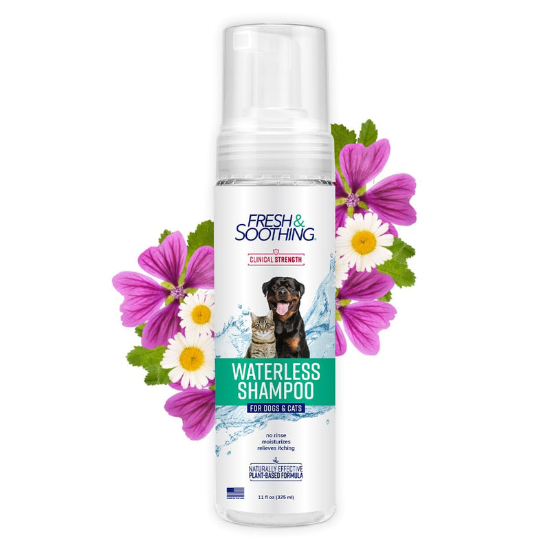 Fresh & Soothing Natural Waterless Foaming Shampoo, 11oz - PawsPlanet Australia