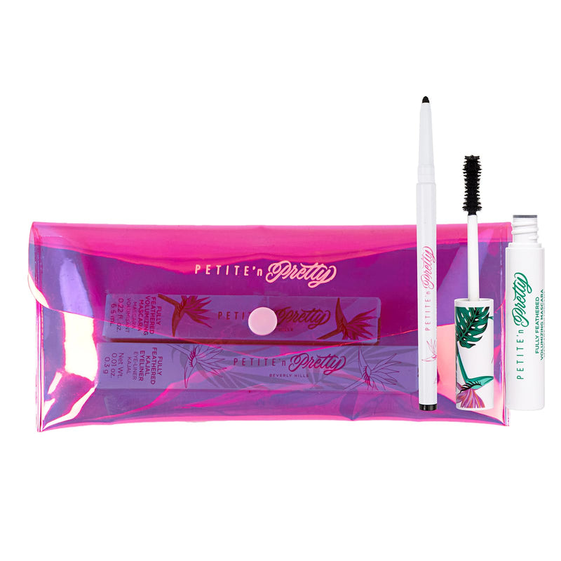 [Australia] - Petite 'n Pretty Eye Makeup Set for Kids - Makeup for Tweens & Teens - Fully Feathered Volumizing Mascara, Eyeliner, Made in the USA, w/Gift Bag 