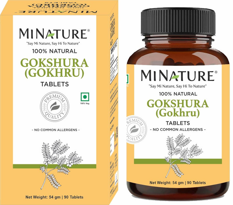 [Australia] - minature Gokshura (Tribulus Terrestris) Tablets - Pure Plant Based Herbal Supplement | Natural & Gluten Free | 90 Count, 45 Day Supply 