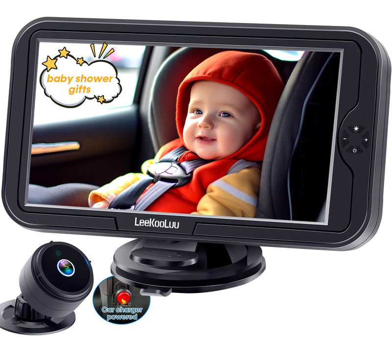 [Australia] - Baby Car Camera for Backseat 1080P - Plug and Play, HD Crystal Night Vision, Easy to Install, 360¬∞ Rotation, Wide View Angle, Protect Baby's Eye - Rear Facing Carseat Camera for Newborn, Infant, Kids Black 