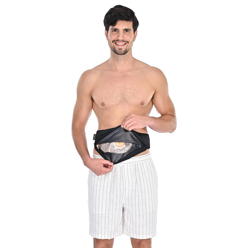 [Australia] - Colostomy Bag Covers for Men and Women, Stealth Belt for Sports and Daily Life, Colostomy Supplies Small Black 