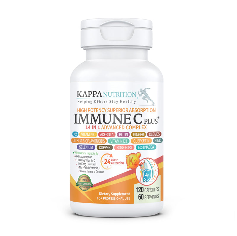 [Australia] - Quercetin 1,000mg, Vitamin C 1,000mg, Zinc 50mg, Vitamin D3 5,000iu, Selenium, Copper, Acerola, Ginger, Rutin, Bitter Orange, Rose Hips, Echinacea, Immune C Plus, 14 in 1 Immune C Plus (120 Count) 120 Count 