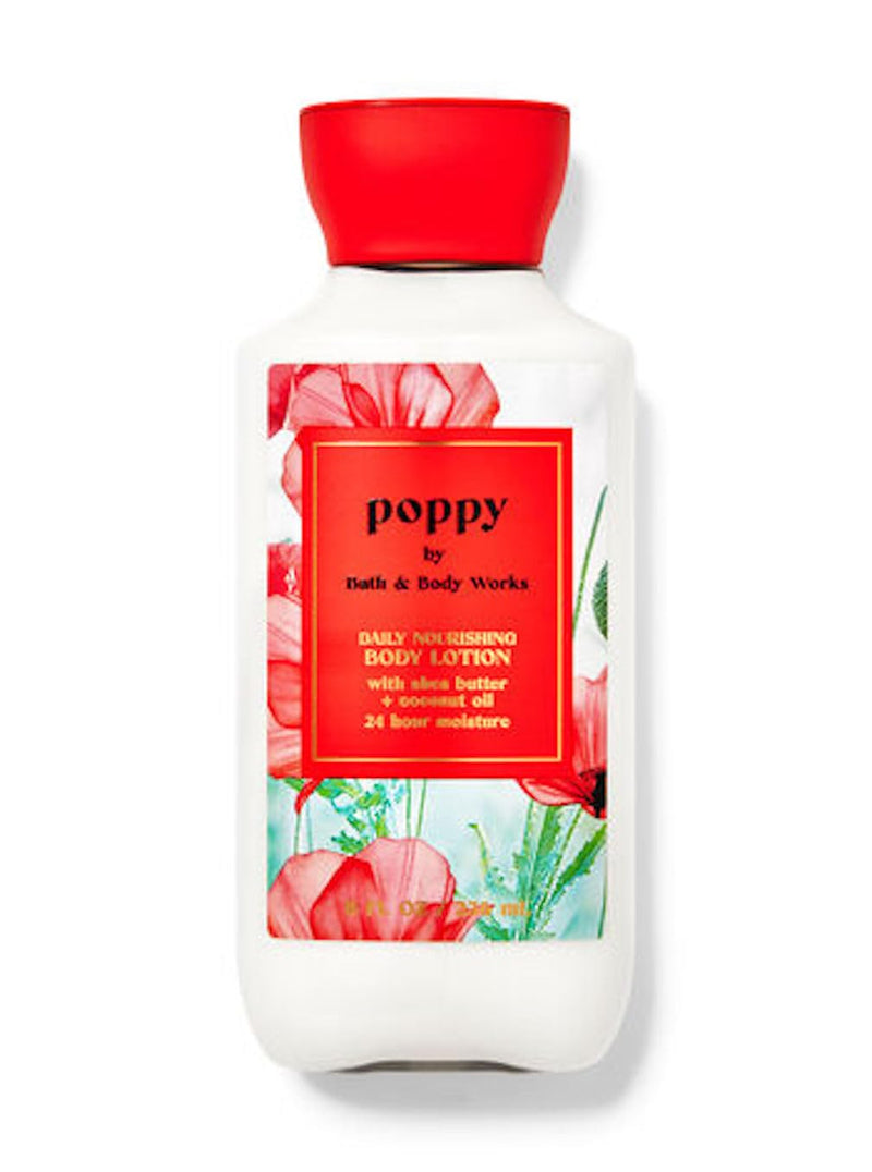 Bath & Body Works Poppy Body and Hand Lotion Pack of, 8oz (Poppy) Cocoa Butter