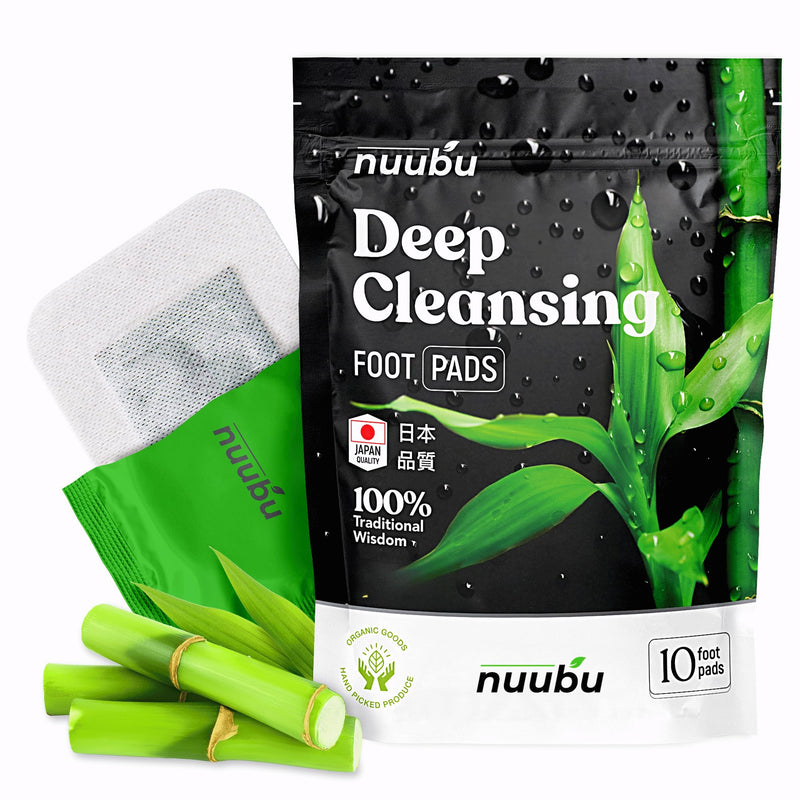 [Australia] - Nuubu | Deep Cleansing Foot Pads for Better Sleep & Foot Care | Premium Japanese Organic Feet Pads with Ginger Powder (Pack of 1 | 10 Pc) 