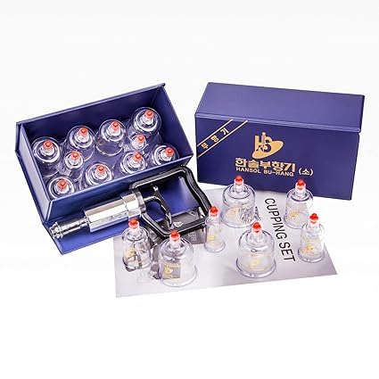 [Australia] - LENITH Professional Cupping Set Cupping Kit Equipment Set with Pumping Handle 10 Cups & English Manual (Made in Korea) Small 