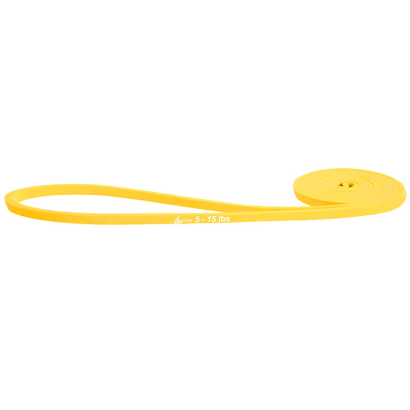 [Australia] - LEZER Resistance Bands - Pull Up Bands for Home Gym Fitness, Stretching, Physical Therapy & Training - Includes Instruction 01 - Yellow 