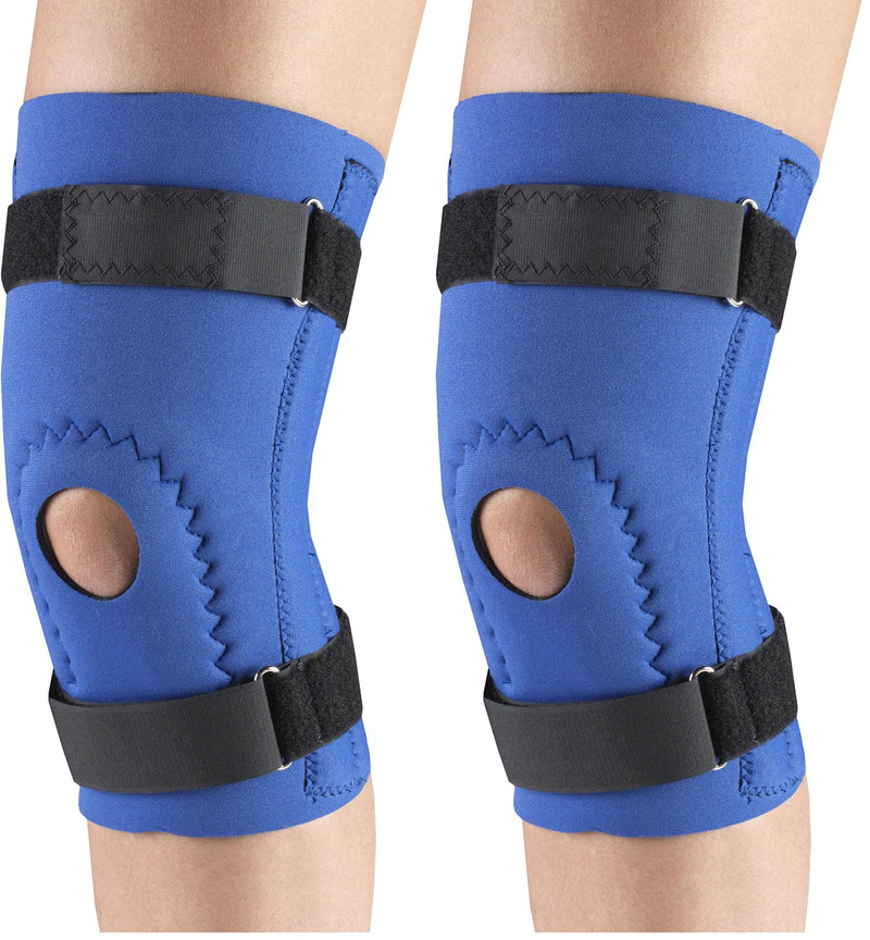 [Australia] - OTC Knee Brace, Neoprene Sleeve, Hor-Shu Pad, Spiral Stays (Pack of 2) Blue X-Large (Pack of 2) 