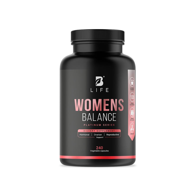 [Australia] - Women's Balance Supplement with Natural Ingredients: Dim, Dong Quai, BioPerine®, Myo & D-Chiro Inositol | 240 Caps - 120 days | 400mg of Dim per Serving | Hormone Balance | Made in The USA by B Life. Womens Balance US 