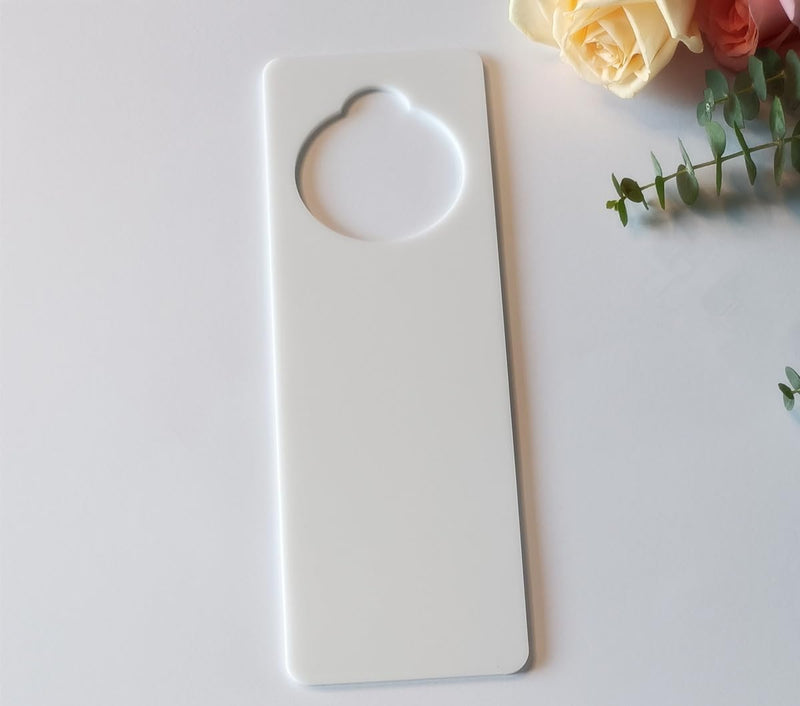 [Australia] - 5pcs of Door Hanging Hangers Blank Signs,DIY Blank Door Knob Signs for Painting, DIY Craft, Home, Office Hotel Decoration,Business Use, Arts and Crafts (White) White 