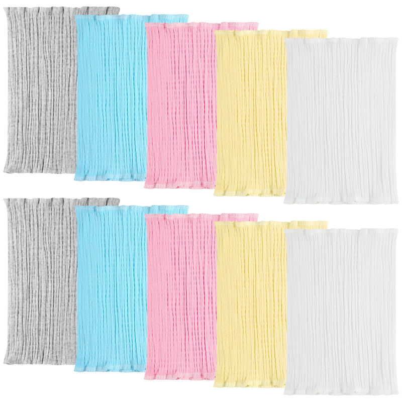 [Australia] - 10 Pcs Baby Belly Button Band Cotton Gtube Button Covers Double Layer Umbilical Hernias Truss Belt Belly Band for Baby Boys Girls 