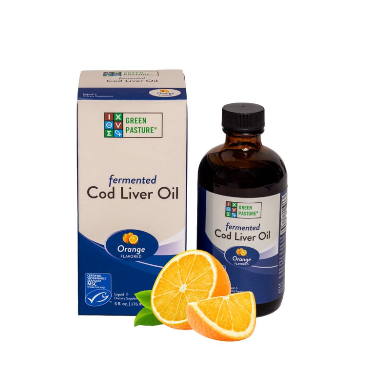 [Australia] - Green Pasture - Fermented Cod Liver Oil Liquid - 6 fl. oz. - Orange 6oz Orange 