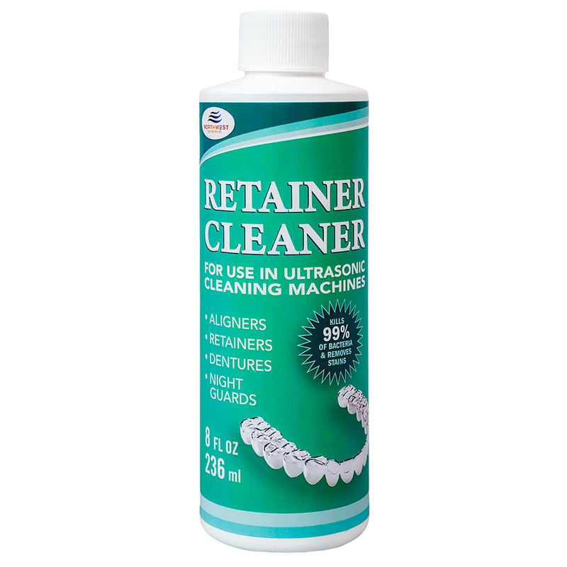 [Australia] - Ultrasonic Retainer Cleaner Solution Concentrate - Ultrasonic Denture Cleaner for Ultrasonic Machines - Cleans Mouthguards, Invisalign, and Nightguards - Odor, Stain and Discoloration Remover (8 oz) 8 ounces 