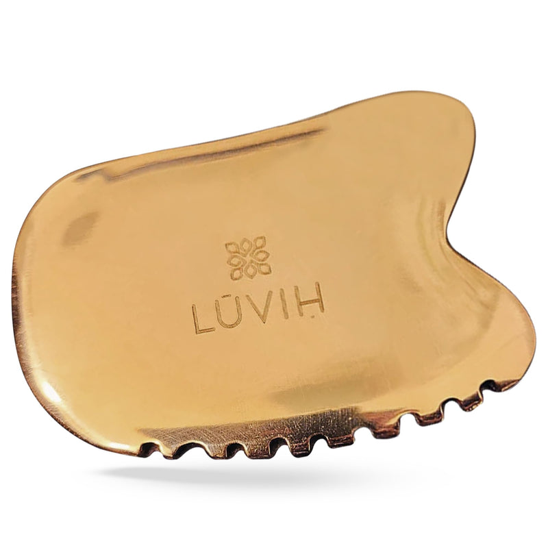 [Australia] - LUVIH - The Illuminator Kansa Gua Sha Tools for Massaging The Face & Certain Areas of The Body, Skin Firming & Invigorating Gua Sha Facial Tools, Alternative to Wood Therapy Massage Tools, 1 Piece 