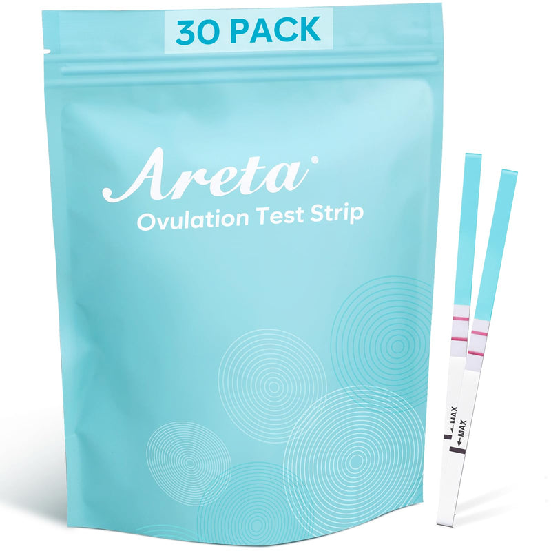 [Australia] - Areta Ovulation Test Strips Kit: 30 Tests | Accurate & Reliable for Women | Fast & Convenient Fertility Tracking | High Accuracy Ovulation Test Kit 