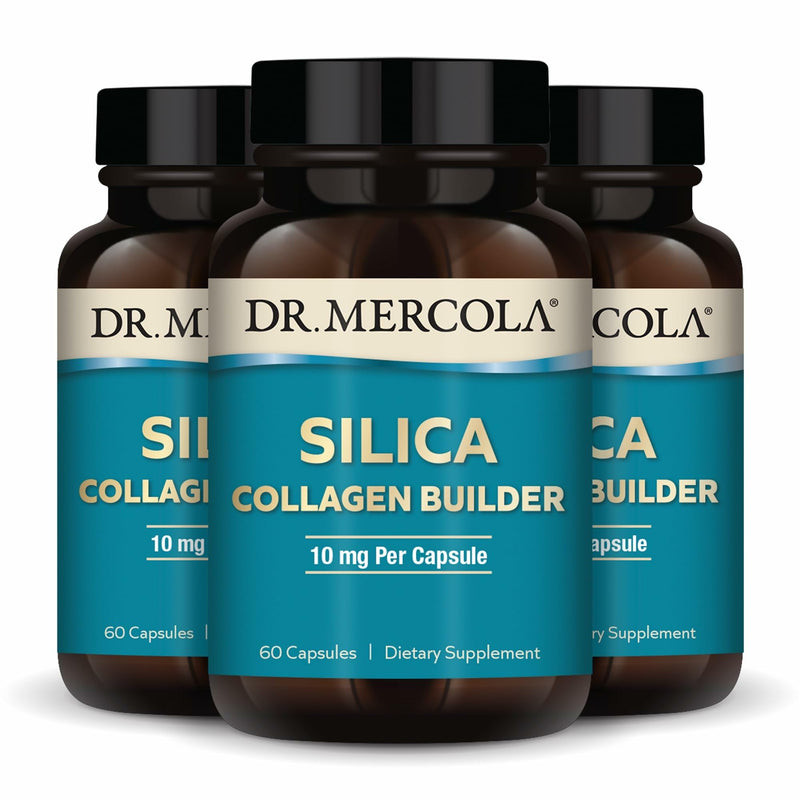 [Australia] - Dr. Mercola Silica Collagen Builder, 90 Servings (180 Capsules), Dietary Supplement, Skin Support and Bone and Joint Comfort, Non-GMO 