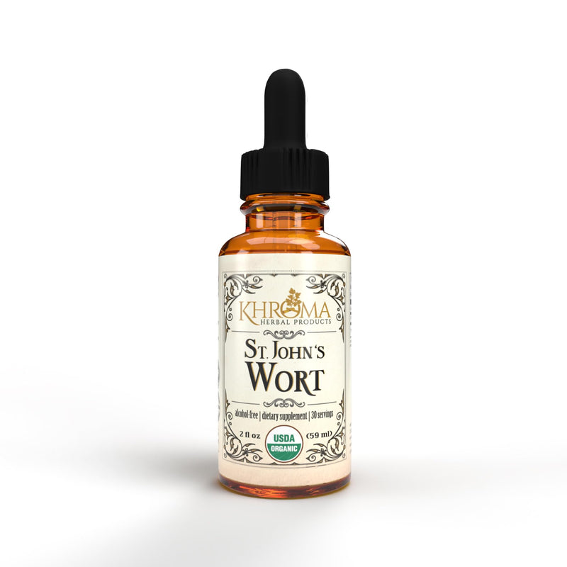 [Australia] - Organic St John's Wort 30 Servings - 800 MG Per Serving - Khroma Herbal Products - 2 FL OZ - Hypericum Perforatum 