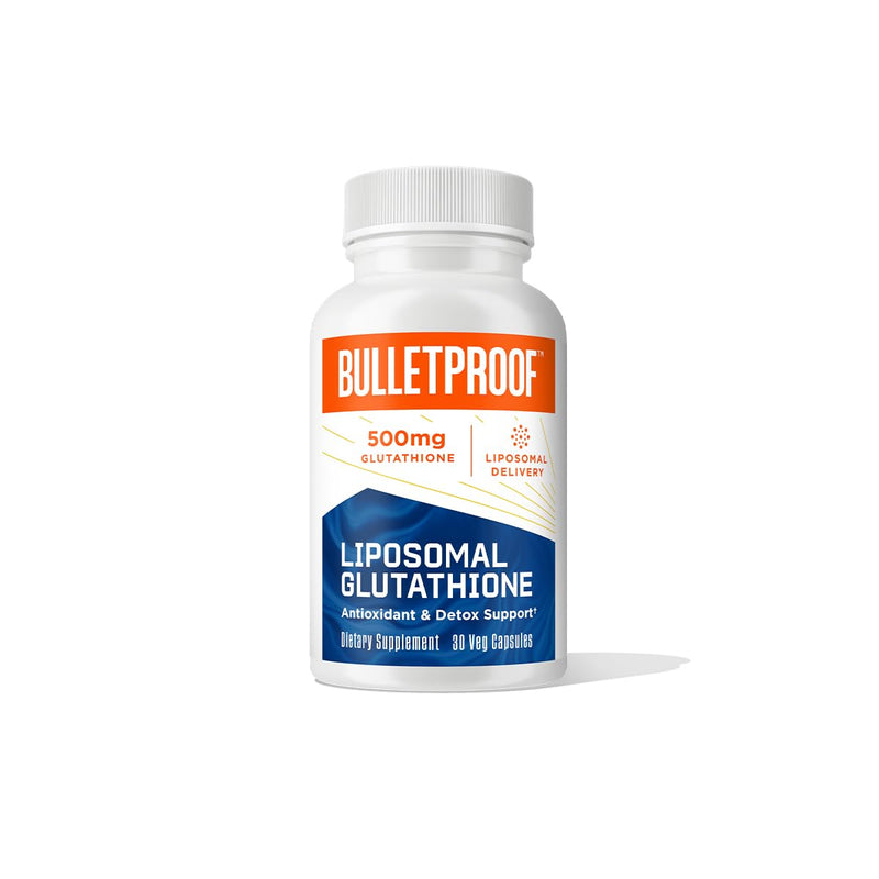 [Australia] - Bulletproof Liposomal Glutathione Force Antioxidant Capsules, 30 Count, Supplement for Liver Health and Immune Support, 30 Servings 30 Count (Pack of 1) 