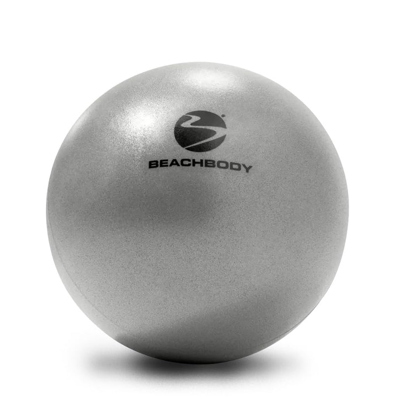 [Australia] - BODi Core Ball for Core Strengthening, 8" Small Exercise Ball, Home Gym Workout Equipment for Yoga, Pilates, Fitness, Lightweight Durable & Easy to Grip, Inflation Straw and Plug Included, Silver 
