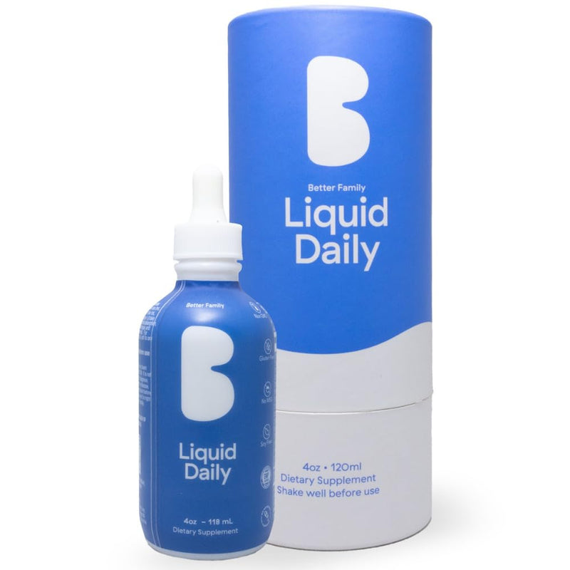 Better Family - Liquid Daily Multivitamin - All-in-One Wellness Drop - All Ages & Genders - Methylated Vitamins - No Sugar or Artificials - Gluten Free, Non-GMO - Dietary Supplement - 4oz (120 ml) 4 Fl Oz (Pack of 1)