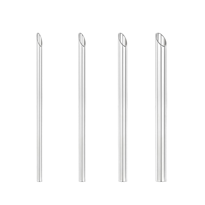 [Australia] - 4pcs Piercing Needles Receiving Tubes, Stainless Steel Body Jewelry Piercing Receiver (3mm 4mm 5mm 6mm) 4Pcs Connecting pipe 