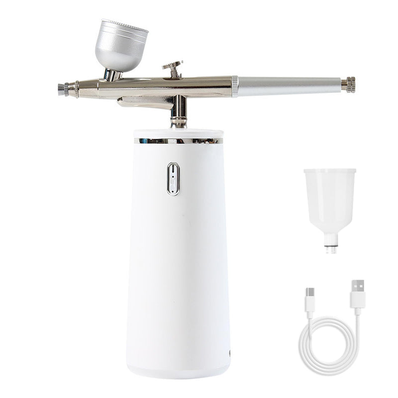 [Australia] - Microtree Nano Facial Steamer - Rechargeable & Portable High Pressure Face Oxygen Sprayer Machine, 0.3mm Nozzle Micro Mist Skin Hydrator, Essential Water Infusion Facial Spa Treatment, White 