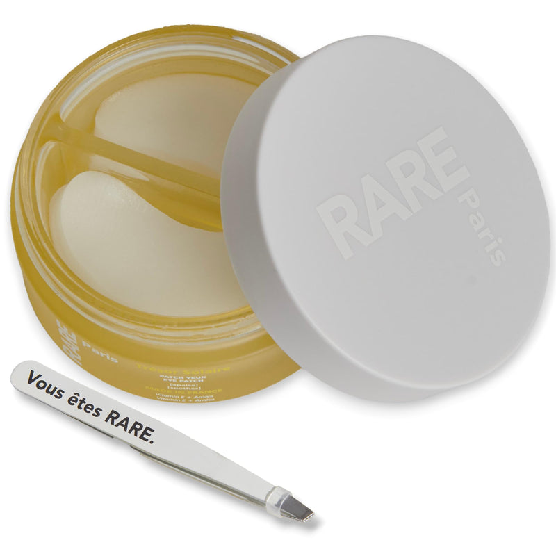 Trésor Solaire - Soothing Under Eye Patches - Soothing & Strengthening - With Vitamin E & Arnica - Brightening, Firming & Revitalizing - Multi-Active Serum Formula - 30 Pairs Tresor Yellow