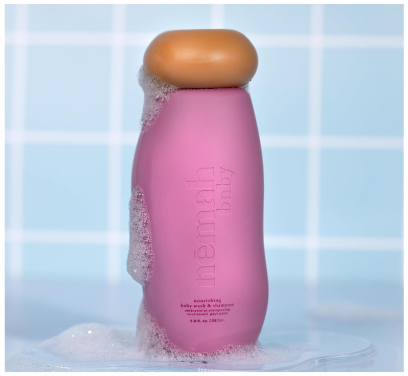 [Australia] - Nemah Soothing Baby Bath Essentials - Baby Soap And Shampoo 2-in-1, Cleansing & Nourishing Baby Wash with Activera Aloe Vera, Actismart Chamomile & Jojoba Oil, Vegan, Gluten-Free 