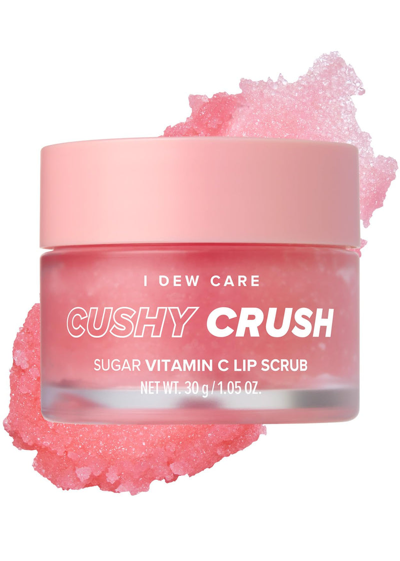[Australia] - I DEW CARE Lip Scrub - Cushy Crush | Sugar Vitamin C, Lip Care, Lip Scrubber Exfoliator, Lip Exfoliator Scrub, Lip Care Products, for Dark, Dry and Chapped Lips, Vegan, 1.05 oz 