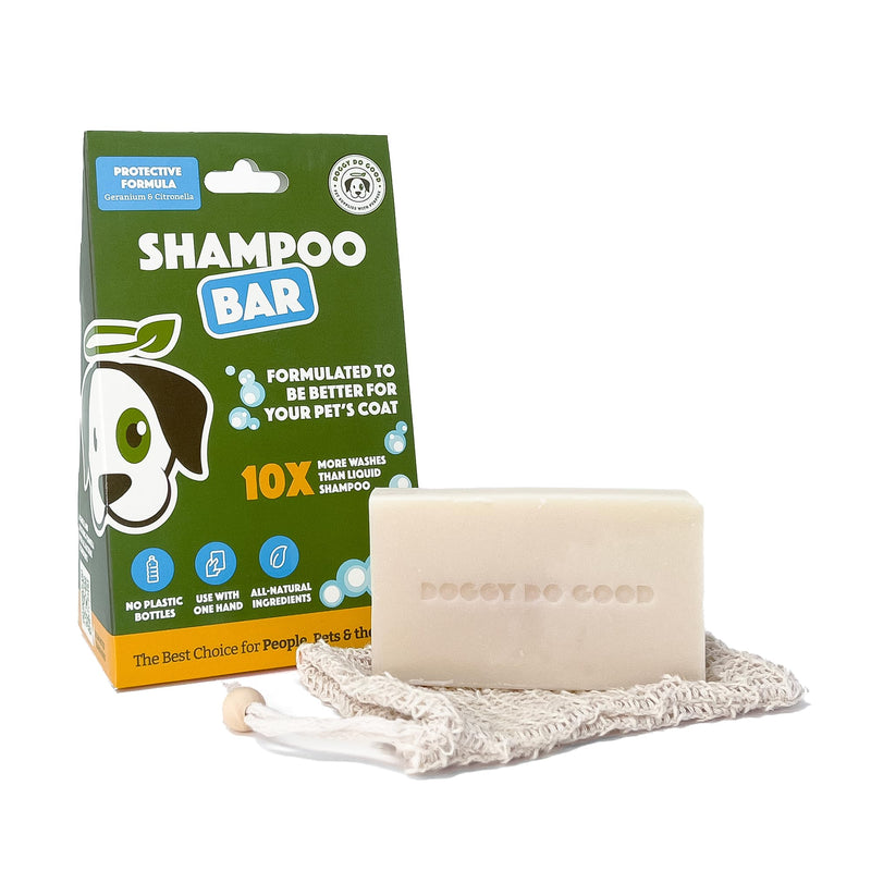 Doggy Do Good Deshedding Dog Shampoo Bar, Dog Soap Bar, Geranium & Citronella Shampoo for Dogs, Natural Dog Shampoo for Shedding Control, Hypoallergenic, Healthy Coat, Equals 30 oz Shampoo - PawsPlanet Australia