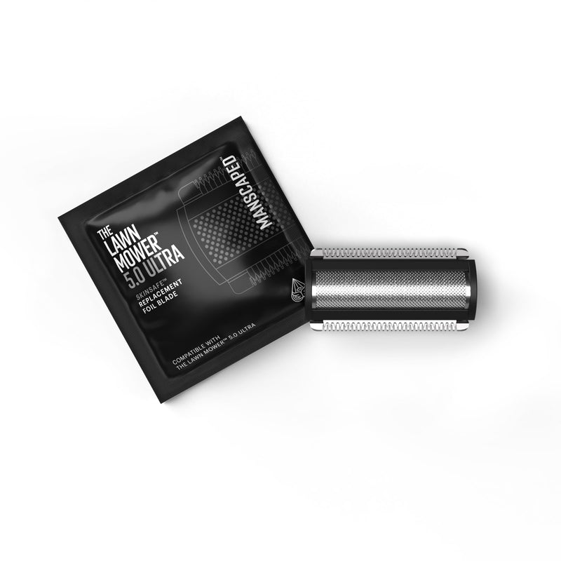 MANSCAPED® The Lawn Mower® 5.0 Ultra SkinSafe® Replacement Foil Blade - Stainless Steel Groin Hair Foil Shaver Head Refill, for Close Body Hair Grooming, Snap-In Cartridge, 1 Pack Lawn Mower 5.0 Foil Blade