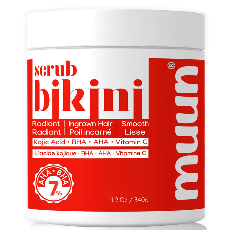 [Australia] - Bikini Area Exfoliator, 2% Kojic Acid Vitamin C & 7% AHA/BHA Even Skin Tone & Ingrown Hair for Rectum Intimate Butt Underarm Pack 1 