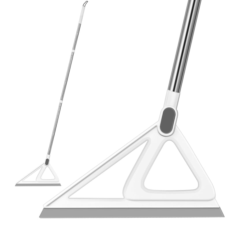 [Australia] - Multifunction Magic Broom, Squeegee Broom for Floor, Rubber Broom, Silicone Broom for Floor Cleaning, Magic Broom Sweeper for Living Room, Kitchen, Bathroom-Easy Dry The Glass (Grey, 54 INCH) 