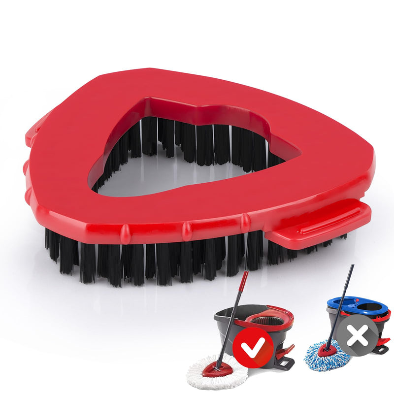 [Australia] - Spin Mop Scrub Brush Head for O Ceda EasyWring 1 Tank System, Shower Floor Scrubber Mop Head Replacement, Hard Bristle Cleaning Brush for Bathroom Kitchen Tile, Not Fit RinseClean 1pcs 1-Tank Scrub Brush 