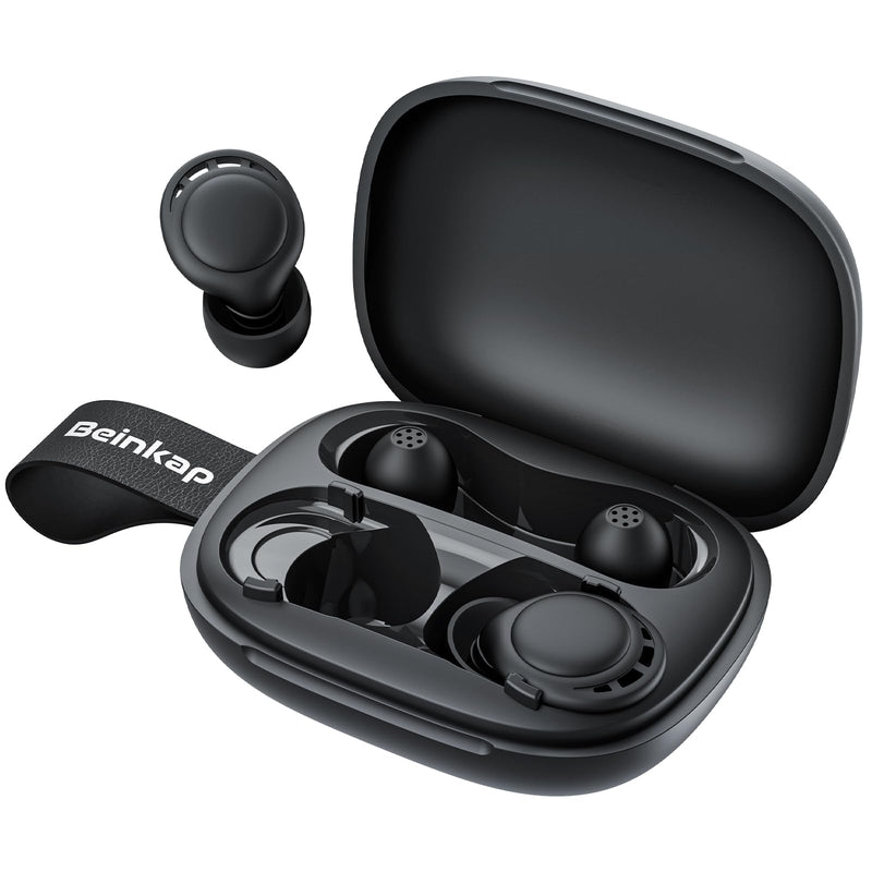 [Australia] - Ear Plugs for Sleeping Noise Reduction, Beinkap Reusable Earplugs Hearing Protection for Focus, Study, Work – 6 Pair Eartips in S/M/L – Flexible Silicone Soft – 35dB Noise Cancelling with Storage Case Black-nc06 
