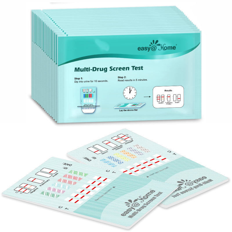 Easy@Home Multi-Drug Screen Test: Check for Buprenorphine (BUP), Cocaine (COC), Morphine (MOR), Methadone (MTD), Oxazepam (BZO), Oxycodone (OXY) -#EDOAP-865 (1 Pack) | Testing for Buprenorphine (BUP), Cocaine (COC), Morphine (MOR), Methadone (MTD), Oxa...