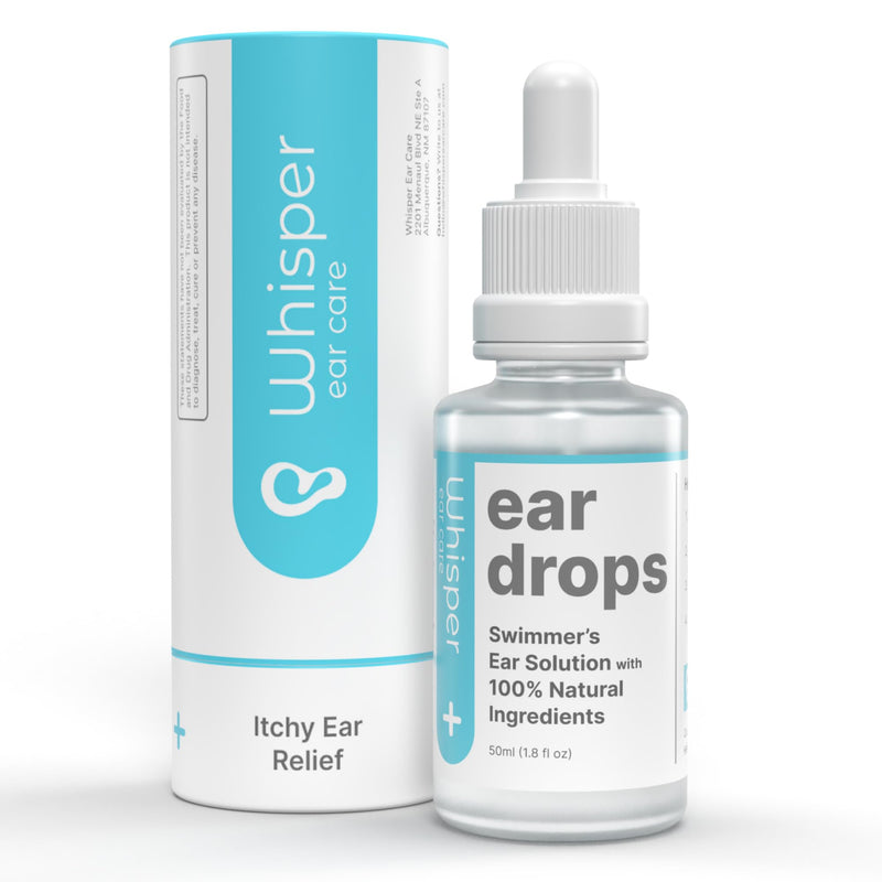 [Australia] - Whisper Ear Drops | USA | All Natural Swimmers Ear Drops for Adults with Itchy Ears | Swimmer's Ear Drops Combat Swimmers Ear with Acetic Acid Ear Drops 
